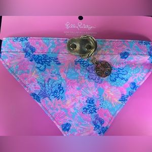 Lilly Pulitzer dog collar bandanna